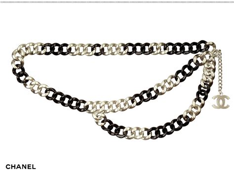 chanel cuban link necklace|chanel crochet necklace.